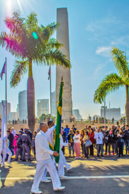 Obelisco é um monumento funerário que presta homenagem aos 713 soldados mortos durante a revolução constitucionalista. Foto: Riselda Morais